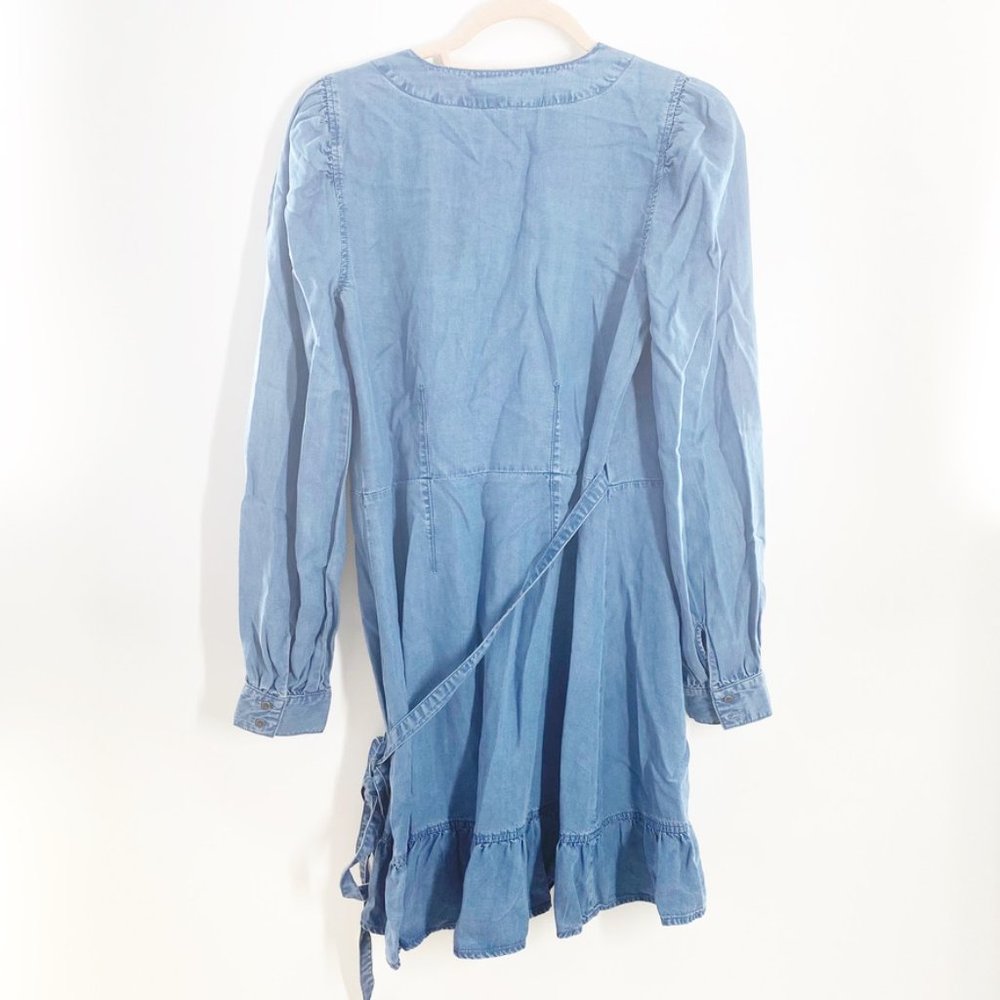 Paige Kendry Denim Wrap Dress NWT - Picture 5 of 13